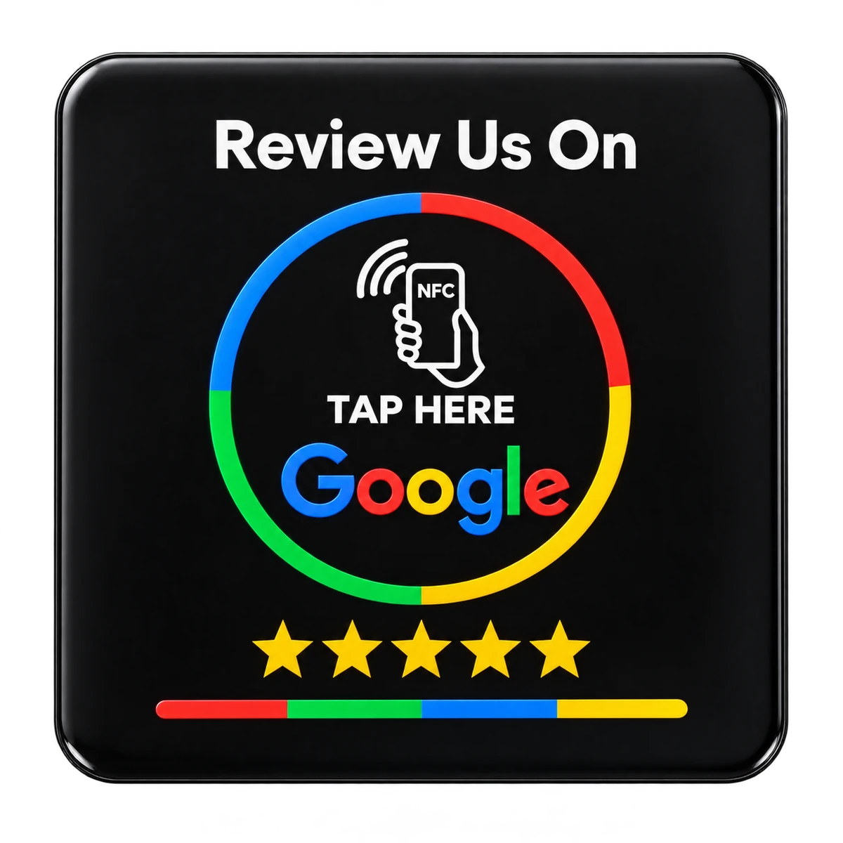Black VEYRA Google Review sticker